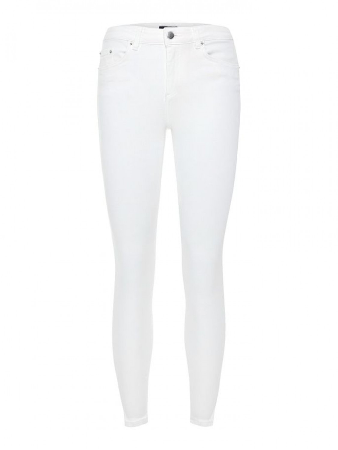 Jeans abertura lateral blancos